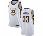 Indiana Pacers #33 Myles Turner Authentic White Basketball Jersey - Association Edition