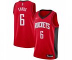 Houston Rockets #6 Tyler Ennis Authentic Red Finished Basketball Jersey - Icon Edition