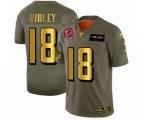 Atlanta Falcons #18 Calvin Ridley Limited Olive Gold 2019 Salute to Service Football Jersey