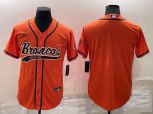 Denver Broncos Blank Orange Stitched MLB Cool Base Nike Baseball Jersey