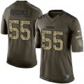 Green Bay Packers #55 Ahmad Brooks Elite Green Salute to Service NFL Jersey