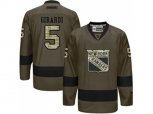 New York Rangers #5 Dan Girardi Green Salute to Service Stitched NHL Jersey