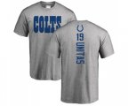 Indianapolis Colts #19 Johnny Unitas Ash Backer T-Shirt