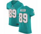 Miami Dolphins #89 Dwayne Allen Aqua Green Team Color Vapor Untouchable Elite Player Football Jersey