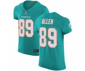 Miami Dolphins #89 Dwayne Allen Aqua Green Team Color Vapor Untouchable Elite Player Football Jersey