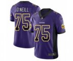 Minnesota Vikings #75 Brian O'Neill Limited Purple Rush Drift Fashion NFL Jersey