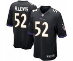 Baltimore Ravens #52 Ray Lewis Game Black Alternate Football Jersey