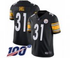 Pittsburgh Steelers #31 Donnie Shell Black Team Color Vapor Untouchable Limited Player 100th Season Football Jersey