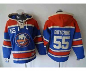 New York Islanders #55 boychuk blue-red[pullover hooded sweatshirt]