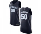 Memphis Grizzlies #50 Zach Randolph Authentic Navy Blue Road Basketball Jersey - Icon Edition