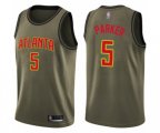 Atlanta Hawks #5 Jabari Parker Swingman Green Salute to Service Basketball Jersey