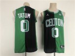 Boston Celtics #0 Jayson Tatum 2022 Green Black Stitched Jersey
