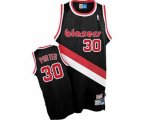 Portland Trail Blazers #30 Terry Porter Swingman Black Throwback Basketball Jersey