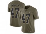 New Orleans Saints #47 Alex Anzalone Limited Olive 2017 Salute to Service NFL Jersey