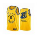 Golden State Warriors #0 D'Angelo Russell Swingman Gold Hardwood Classics Basketball Jersey - The City Classic Edition