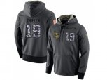 Minnesota Vikings #19 Adam Thielen Stitched Black Anthracite Salute to Service Player Performance Hoodie