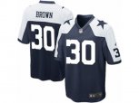 Dallas Cowboys #30 Anthony Brown Game Navy Blue Throwback Alternate NFL Jersey