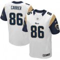 Los Angeles Rams #86 Derek Carrier White Vapor Untouchable Elite Player NFL Jersey