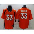 Denver Broncos #33 Javonte Williams Nike Orange Limited Jersey