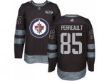 Winnipeg Jets #85 Mathieu Perreault Black 1917-2017 100th Anniversary Stitched NHL Jersey