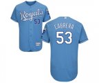Kansas City Royals #53 Melky Cabrera Light Blue Flexbase Authentic Collection Baseball Jersey