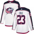 Columbus Blue Jackets #23 Ian Cole Authentic White Away NHL Jersey