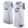Jordan Cleveland Cavaliers #23 LeBron James Authentic White 2018 All-Star Game NBA Jersey