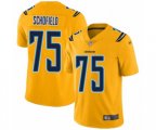 Los Angeles Chargers #75 Michael Schofield Limited Gold Inverted Legend Football Jersey