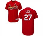 St. Louis Cardinals #27 Brett Cecil Red Flexbase Authentic Collection Baseball Jersey