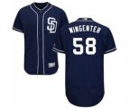 San Diego Padres Trey Wingenter Navy Blue Alternate Flex Base Authentic Collection Baseball Player Jersey