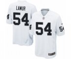 Oakland Raiders #54 Emmanuel Lamur Game White NFL Jersey