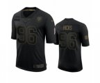 Chicago Bears #96 Akiem Hicks Black 2020 Salute To Service Limited Jersey
