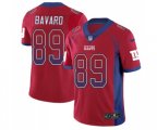 New York Giants #89 Mark Bavaro Limited Red Rush Drift Fashion Football Jersey