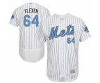 New York Mets Chris Flexen Authentic White 2016 Father's Day Fashion Flex Base Baseball Player Jersey