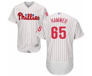 Philadelphia Phillies JD Hammer White Home Flex Base Authentic Collection Baseball Player Jersey