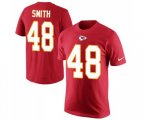 Kansas City Chiefs #48 Terrance Smith Red Rush Pride Name & Number T-Shirt