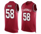 Arizona Cardinals #58 Jordan Hicks Limited Red Player Name & Number Tank Top Football Jersey