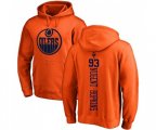 Edmonton Oilers #93 Ryan Nugent-Hopkins Orange One Color Backer Pullover Hoodie
