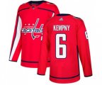 Washington Capitals #6 Michal Kempny Premier Red Home NHL Jersey