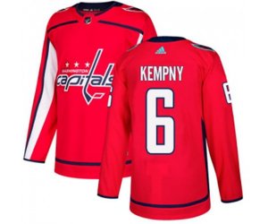 Washington Capitals #6 Michal Kempny Premier Red Home NHL Jersey