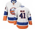 New York Islanders #41 Jaroslav Halak Authentic White Away NHL Jersey