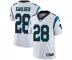 Carolina Panthers #28 Rashaan Gaulden White Vapor Untouchable Limited Player Football Jersey