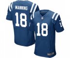 Indianapolis Colts #18 Peyton Manning Elite Royal Blue Team Color Football Jersey