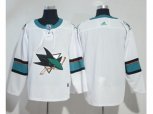 Adidas San Jose Sharks Blank White Road Authentic Stitched NHL Jersey
