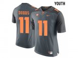 2016 Youth Tennessee Volunteers Joshua Dobbs #11 College Football Limited Jersey - Grey