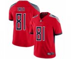 Tennessee Titans #81 Jonnu Smith Limited Red Inverted Legend Football Jersey