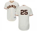 San Francisco Giants #25 Barry Bonds Cream Home Flex Base Authentic Collection Baseball Jersey