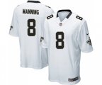 New Orleans Saints #8 Archie Manning Game White Football Jersey