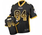 Pittsburgh Steelers #84 Antonio Brown Elite Black Drift Fashion Football Jersey