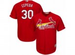 St. Louis Cardinals #30 Orlando Cepeda Replica Red Alternate Cool Base MLB Jersey